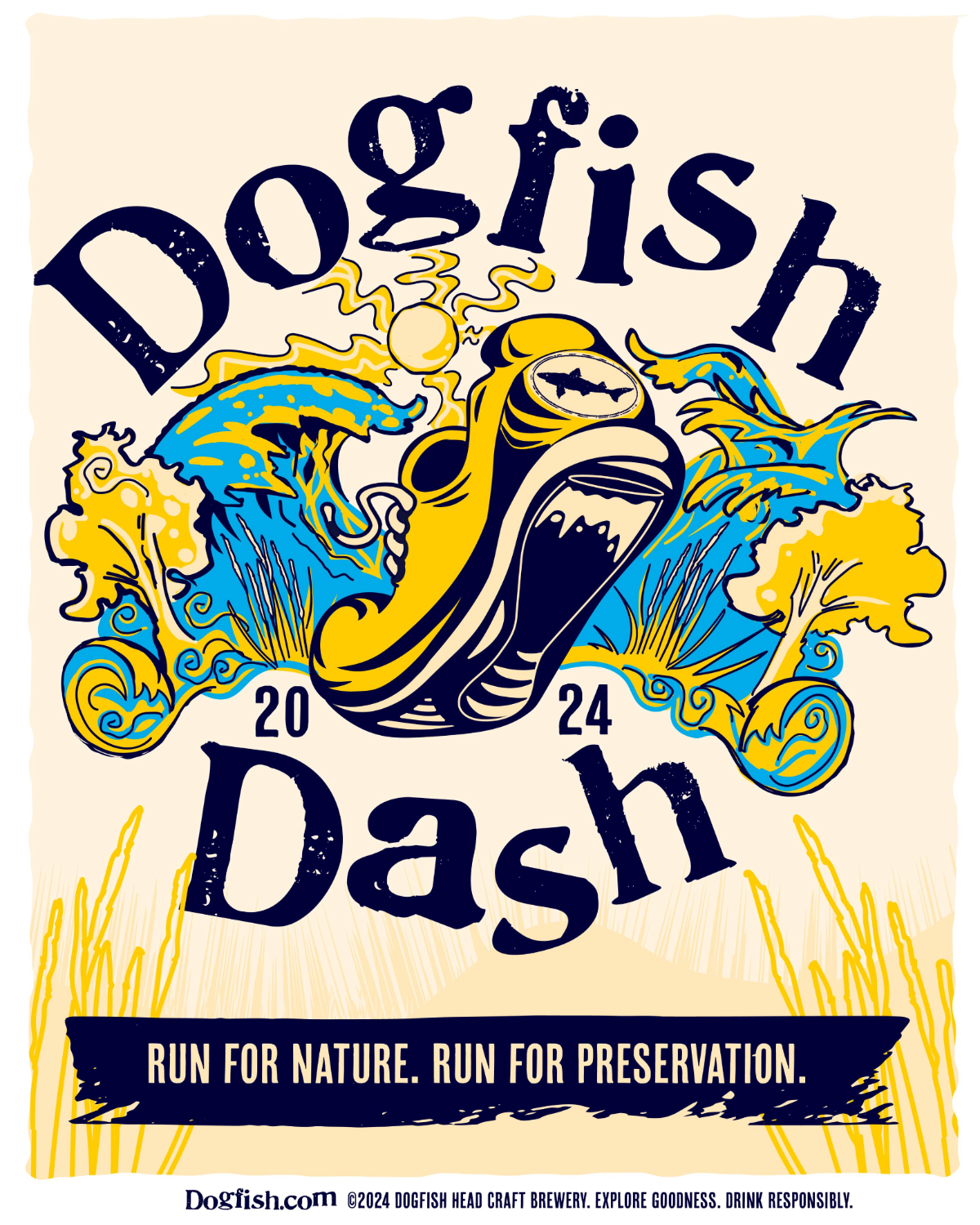 Dogfish Dash 2024 on September 29 at Dogfish Head benefitting Sussex County Land Trust