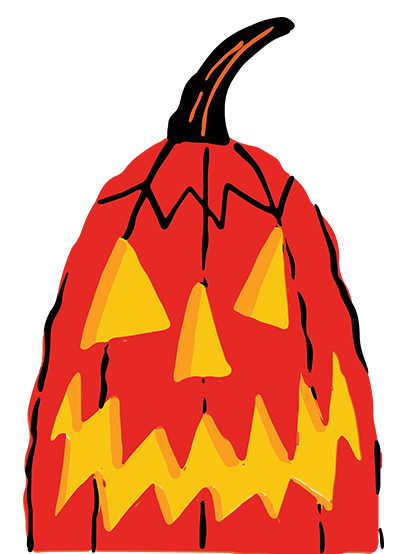 an illustrated jack-o-lantern taken from the 2024 edition of Punkin Ale