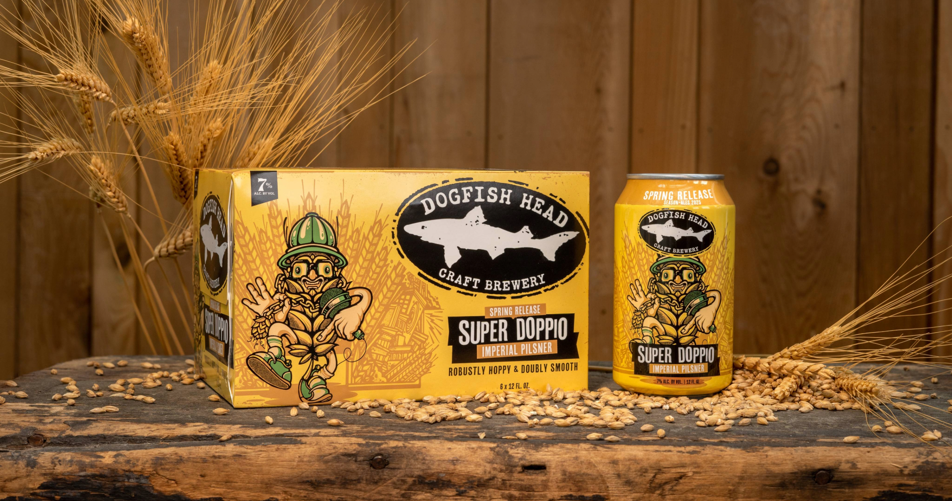 Dogfish Head can of Super Doppio, Imperial Italian-style Pilsner 