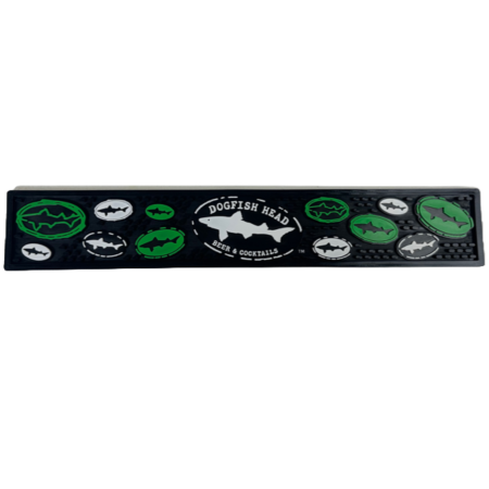 Green Logo Rail Bar Mat