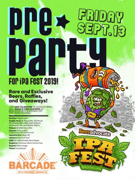 Official Ipa Fest Brooklyn Pre Party Dogfish Head Craft Brewed Ales Off Centered Stuff For Off Centered People