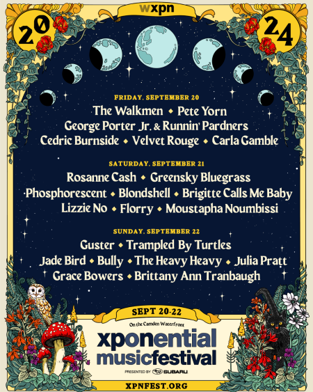 XPoNential Music Fest 2024 Festival Poster with all artists listed for Camden, NJ