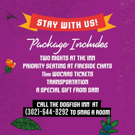 Dogfish INN weekend package for WOCAAS