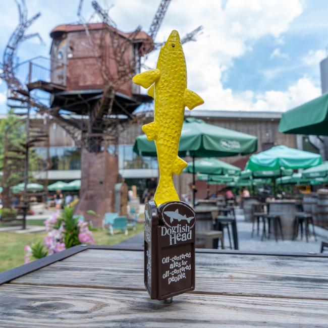 Yellow Tap Handle, Dogfish Head Craft Brewed Ales