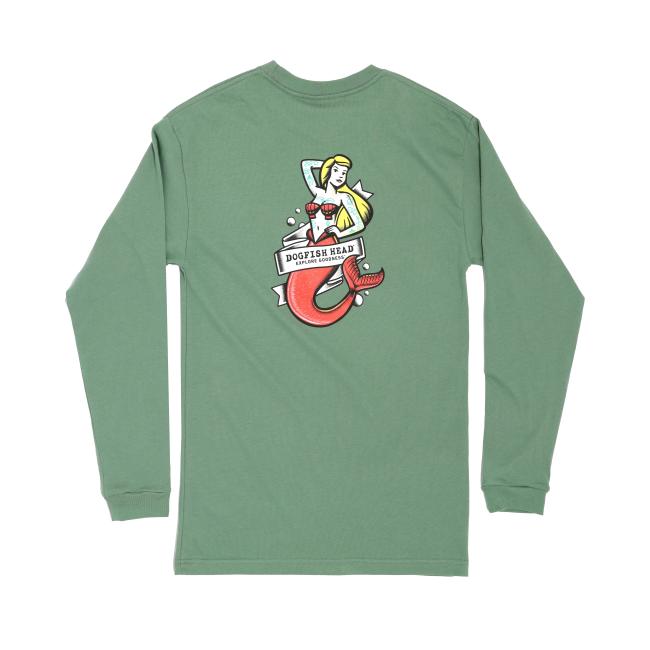 sage long sleeve with mermaid art