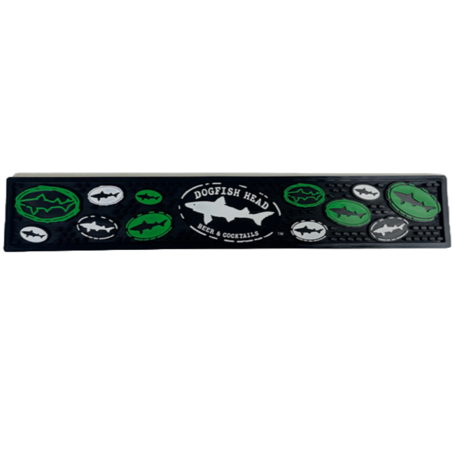 Green Logo Rail Bar Mat