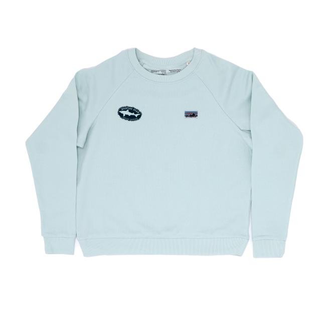 Wispy green crew sweatshirt