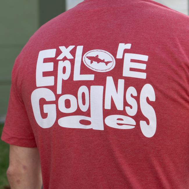 Visne grad laver mad Red Explore Goodness Tee | Dogfish Head Craft Brewed Ales | Off Centered  Stuff For Off Centered People